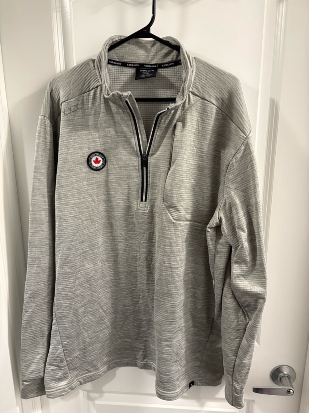 Bauer Light Gray Pullover with Molson Canadian Logo